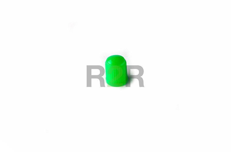 Колпачки пластиковые для вентилей зеленого цвета (100 шт. в уп)