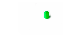 Колпачки пластиковые для вентилей зеленого цвета (100 шт. в уп)