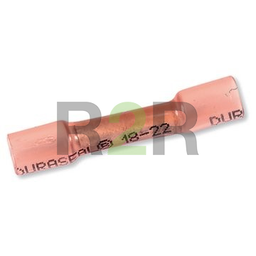 Коннектор термоусадочный красный 0,5-1 мм.кв. (уп.85шт.)