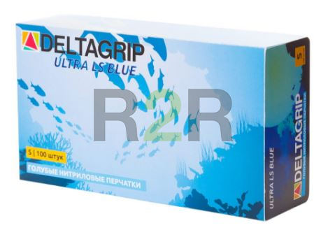 Перчатки нитриловые GWARD Deltagrip Ultra LS неопуд, синие XL (100 шт.)