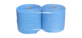 КСМ  Протирочный материал, цвет голубой 2-х сл., 24 см, 330м, 1000 л в рулоне (уп. 2 рул)